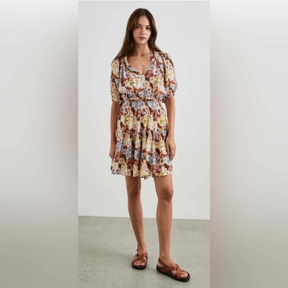 RAILS Fiorella Floral Multicolor Midi Dress Size S - Resort / Summer Luxury